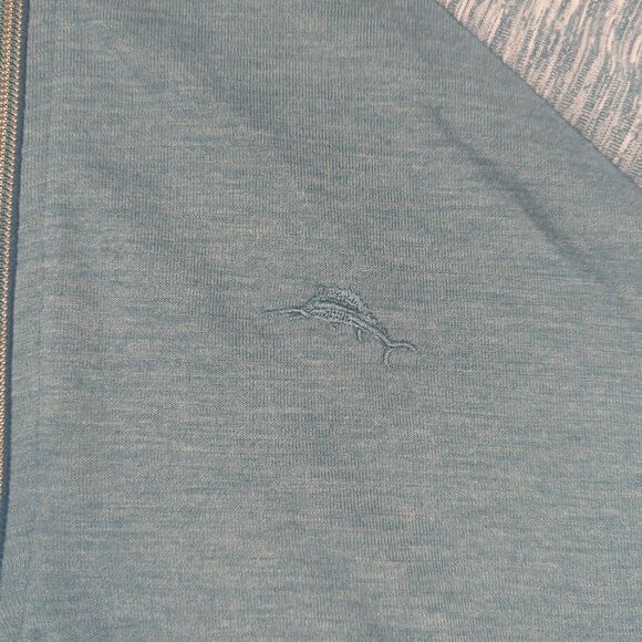 Tommy Bahama Men's XL Heather Green Pullover 1/4 Zip Sweater Sweatshirt NWT - Picture 6 of 14